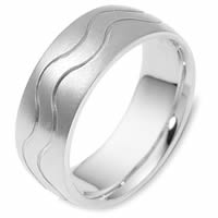 Item # 117811PP - Platinum hand made Wedding Band