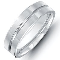 Item # 118091PD - Palladium Handcrafted Wedding Band