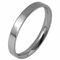 Item # 118381TI - Titanium Flat comfort fit 3.0mm Wedding Ring
