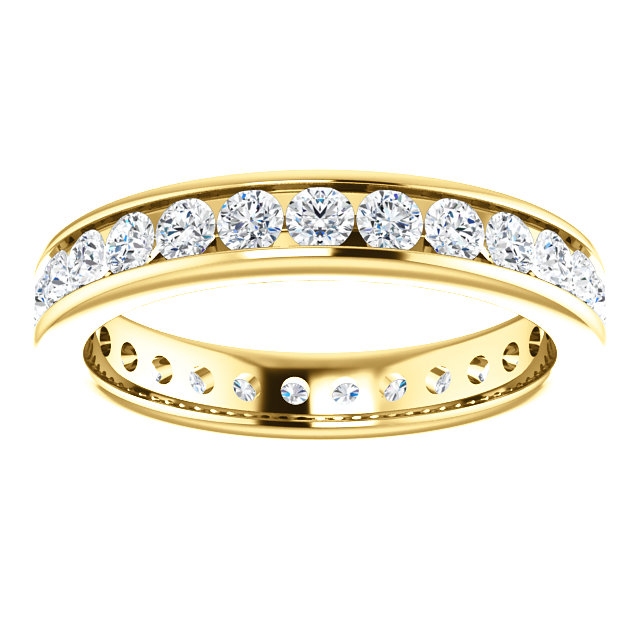 Item # 118581 View 3 - 14K Gold Diamond Eternity Ring