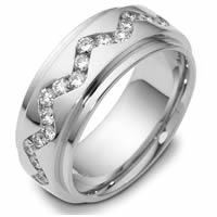 Item # 119151W - 14K Gold Rotating, Diamond Wedding Band