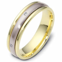 Item # 119771E - 18K Gold Spinning Diamond Wedding Ring