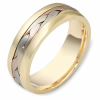 Item # 119911 - 14 K Braided Handcrafted Wedding Band