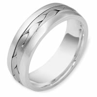 Item # 119911WE - Braided Handcrafted Wedding Band