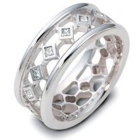 Item # 122221WE - 18K Diamond Wedding Band