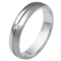 Item # 12689007WE - Diamond Wedding Band 18K White Gold 