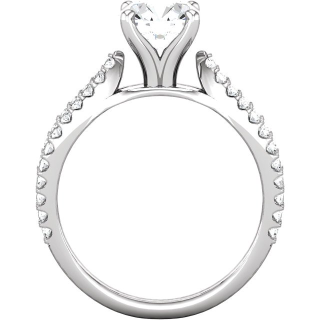 Item # 127634PP View 2 - Platinum Engagement Ring