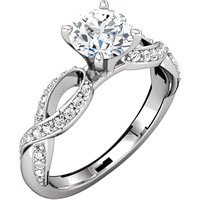 Item # 127641AW - Infinity Inspired Engagement Ring