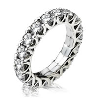 Item # 13796W - 14K Gold Diamond Eternity Ring