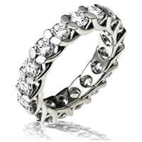 Item # 13842W - 14K White Gold Diamond Eternity Ring