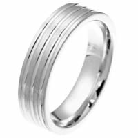 Item # 2101721PP - Platinum Comfort Fit, 6.0mm Wide Wedding Band