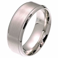 Item # 2102511WE - 18K Gold Comfort Fit, 8.0mm Wide Wedding Band