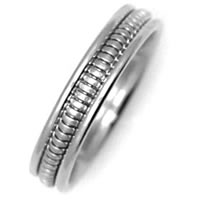 Item # 210495WE - Surrounded, Handcrafted Wedding Band