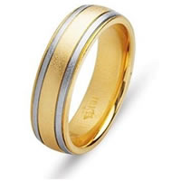 Item # 211161 - 14 Kt Two-Tone Gold Wedding Band 