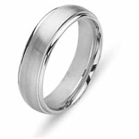 Item # 211201WE - 18 Kt White Gold Wedding Band