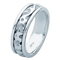 Item # 211271W - 14 Kt White Gold Wedding Band