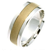 Item # 211411PE - Platinum and 18 Kt Wedding Band