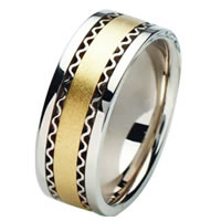 Item # 211421 - 14 Kt Two-Tone Wedding Band 