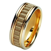 Item # 211431PE - Platinum and 18 Kt Wedding Band