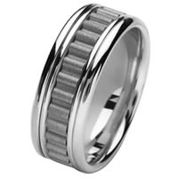 Item # 211431WE - 18 Kt White Gold Wedding Band