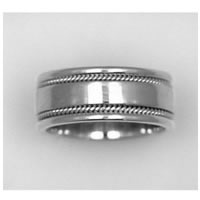 Item # 21178WE - Wedding Band, 18 kt white gold