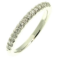 Item # 212131WE - 18K White Gold Diamond Anniversary Band