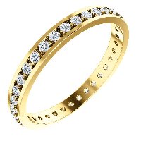 Item # 212141E - Diamond Anniversary Band 18K Yellow Gold 