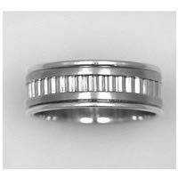 Item # 213818W - Wedding Band, 14 kt White Gold