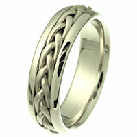 Item # 21396W - Wedding Band Handcrafted Gold.
