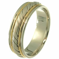 Item # 21402PE - Wedding Ring, Platinum & 18 kt