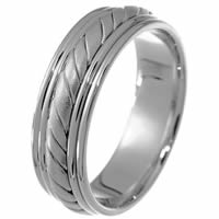 Item # 21402W - Wedding Ring, 14 kt white 