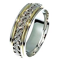 Item # 21471PE - Platinum-18kt Wedding Band