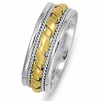 Item # 21474PE - Platinum & 18 kt Wedding Band