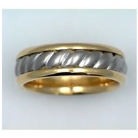 Item # 21475PE - Wedding Ring, Platinum & 18 kt