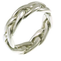 Item # 21476PP - Platinum Celtic Knotted Wedding Ring 