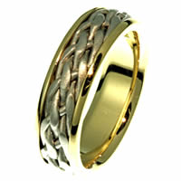 Item # 21498E - 18 Kt Two-Tone Crafted Ring
