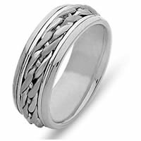 Item # 21502WE - Wedding Ring, 18 Kt White Gold