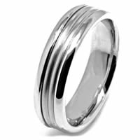 Item # 21524W - Wedding Band 14 Kt White Gold