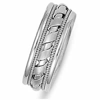 Item # 21526WE - 18 Kt White Gold Wedding Ring