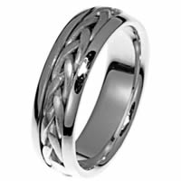 Item # 21583WE - Wedding Ring, 18 Kt White Gold
