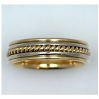 Item # 21611E - Wedding Ring, 18 kt WY GOLD