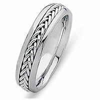 Item # 216305WE - Wedding Band, 18 Kt White Gold