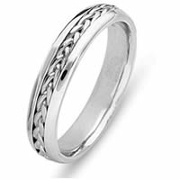 Item # 21651WE - Wedding Ring, 18 Kt White Gold 