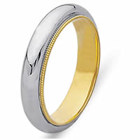 Item # 216885PE - Platinum and 18 Kt Yellow Gold Wedding Band