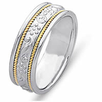 Item # 21699PE - Platinum & 18 Kt Gold Wedding Band