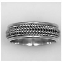 Item # 21706WE - Wedding Band 18kt white gold
