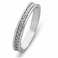 Item # 21735WE - Wedding Band, 18 Kt White Gold