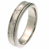 Item # 218051W - 14 Kt White Gold Wedding Ring