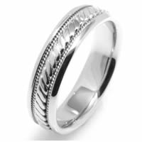 Item # 221629WE - Handcrafted 18K White Gold Ring