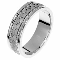 Item # 22206PP - Platinum Hand Crafted Ring